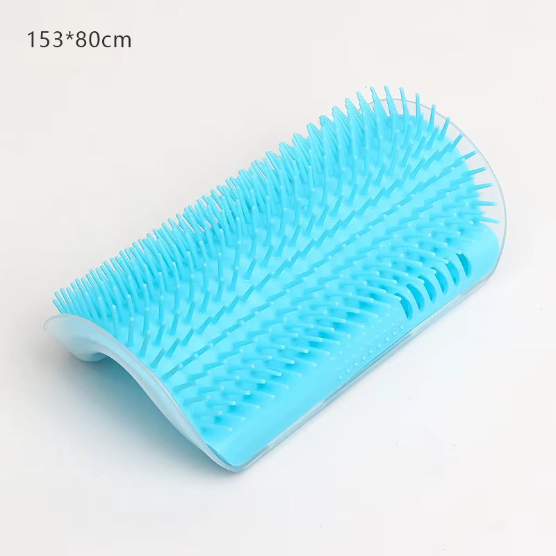 Cat Massage and Grooming Tool for Hair Removal and Self-Cleaning - Corner Brush for Pet Beauty and Care