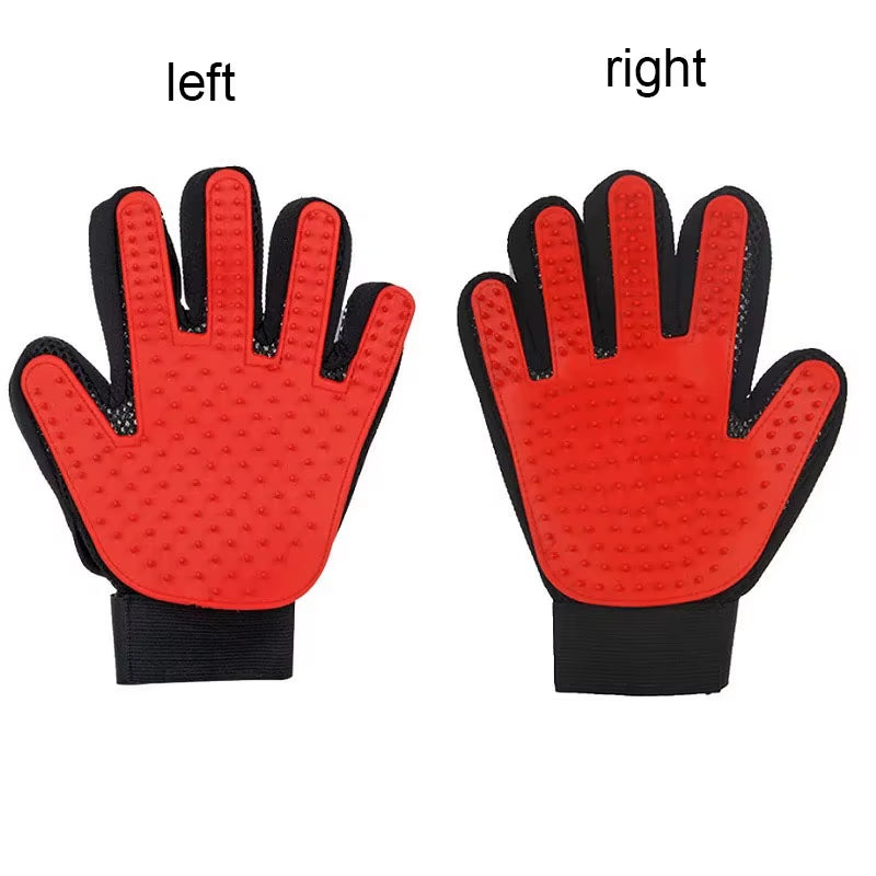 Transform Grooming Time with the Ultimate Pet Grooming Glove - Effortless Deshedding & Soothing Massage for Dogs and Cats