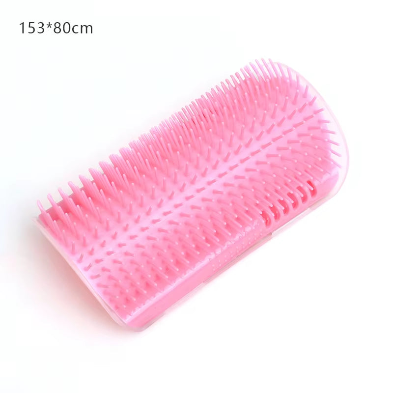 Cat Massage and Grooming Tool for Hair Removal and Self-Cleaning - Corner Brush for Pet Beauty and Care