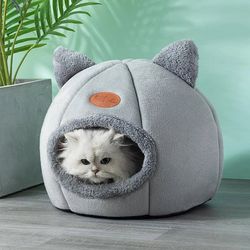 Luxurious Deep Sleep Cave Cat Bed - The Ultimate Cozy Retreat for Small Dogs and Cats