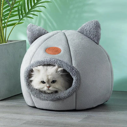 Luxurious Deep Sleep Cave Cat Bed - The Ultimate Cozy Retreat for Small Dogs and Cats