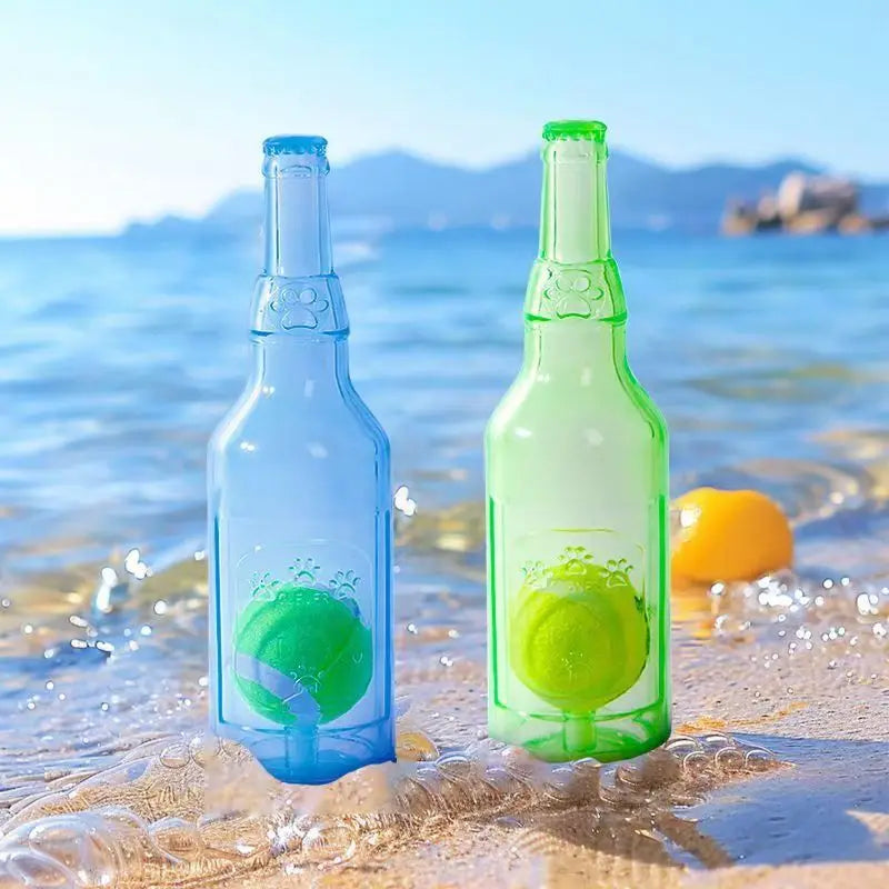 Exciting Durable Squeaky Tennis Ball Bottle for Dogs - The Ultimate Interactive Chew Toy for Endless Fun and Boredom Relief