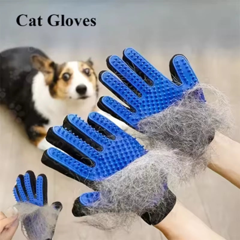 Transform Grooming Time with the Ultimate Pet Grooming Glove - Effortless Deshedding & Soothing Massage for Dogs and Cats