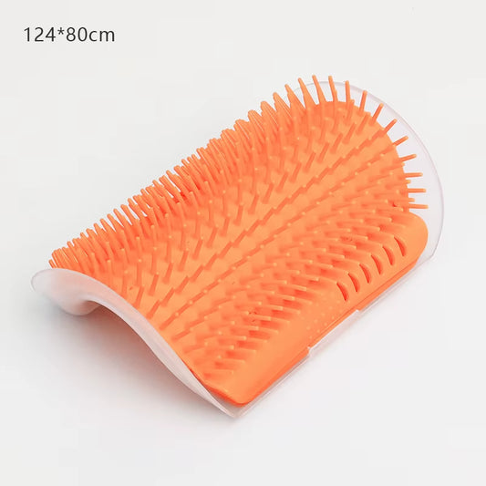 Cat Massage and Grooming Tool for Hair Removal and Self-Cleaning - Corner Brush for Pet Beauty and Care