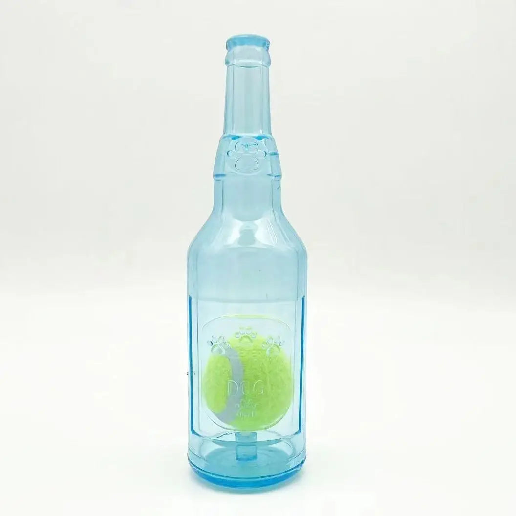 Exciting Durable Squeaky Tennis Ball Bottle for Dogs - The Ultimate Interactive Chew Toy for Endless Fun and Boredom Relief