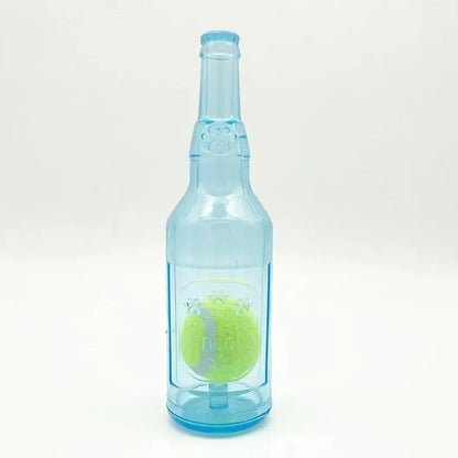 Exciting Durable Squeaky Tennis Ball Bottle for Dogs - The Ultimate Interactive Chew Toy for Endless Fun and Boredom Relief