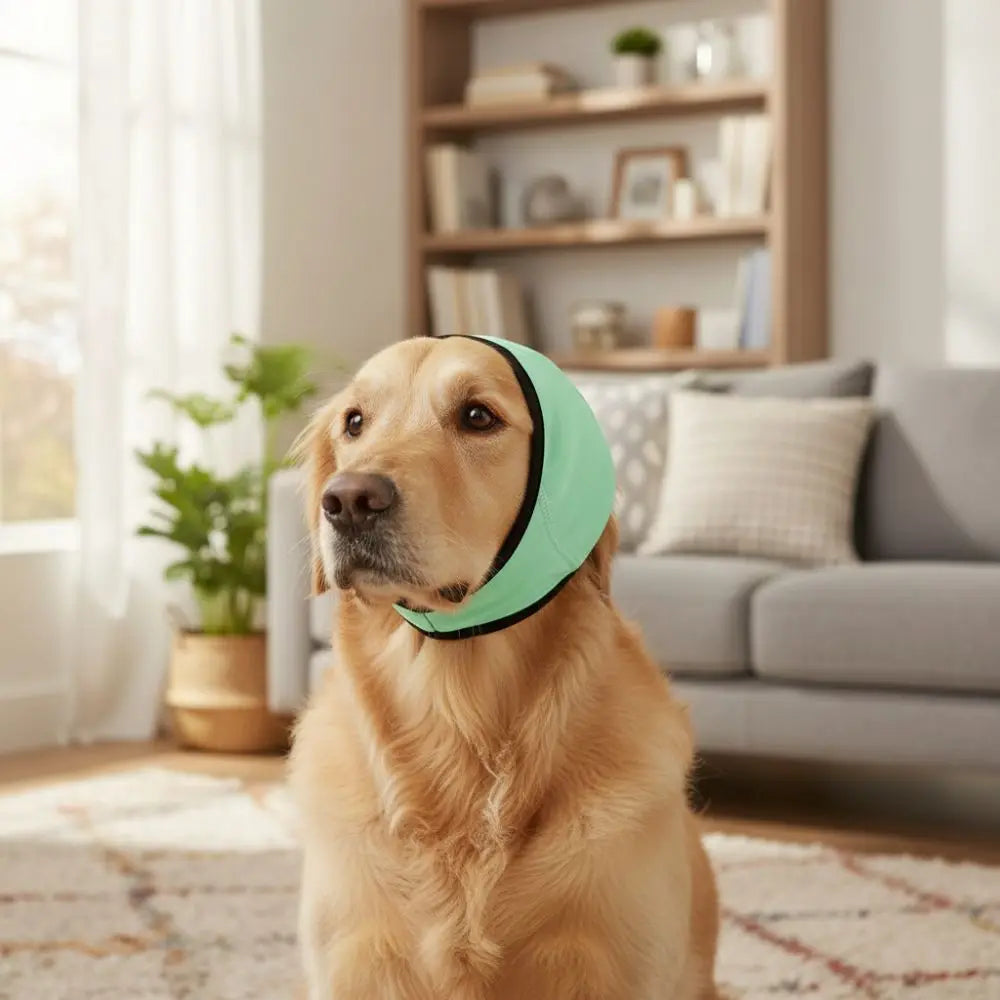 Professional Noise Reduction Dog Ear Covers - Waterproof Calming Earmuffs with Adjustable Shockproof Design