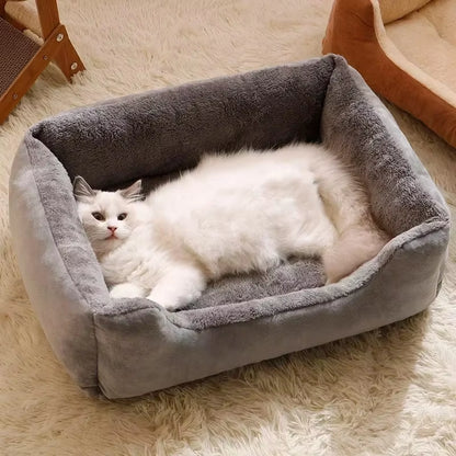 Premium Cat and Dog Bed with Cushions - Winter Accessories for Pets and Cozy Habitat Solutions