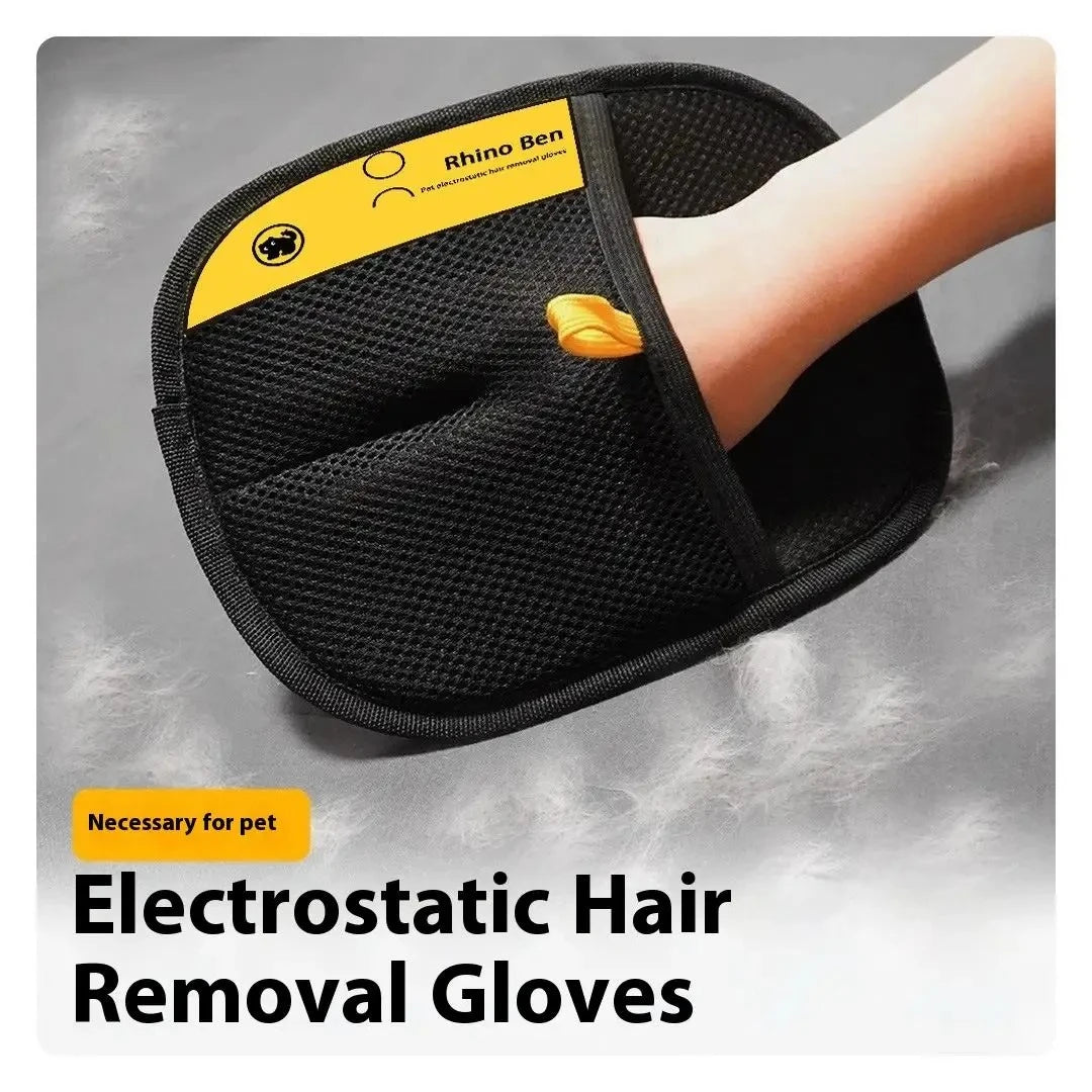 Transform Grooming Time with the Ultimate Pet Grooming Glove - Effortless Deshedding & Soothing Massage for Dogs and Cats