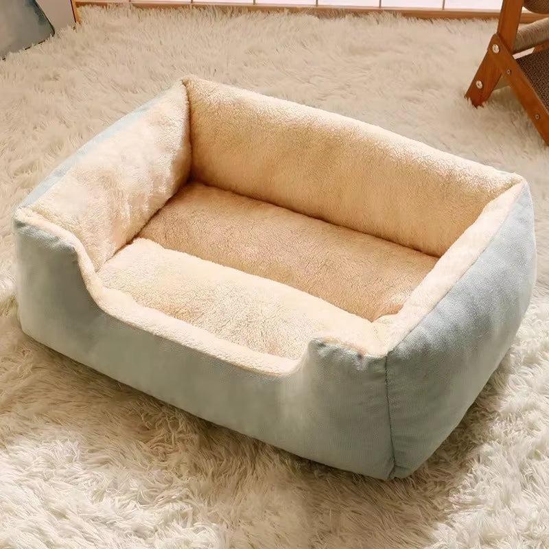 Premium Cat and Dog Bed with Cushions - Winter Accessories for Pets and Cozy Habitat Solutions