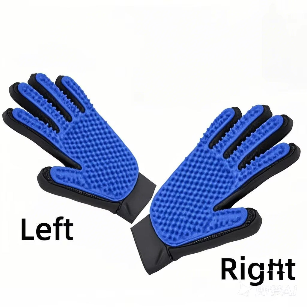 Transform Grooming Time with the Ultimate Pet Grooming Glove - Effortless Deshedding & Soothing Massage for Dogs and Cats