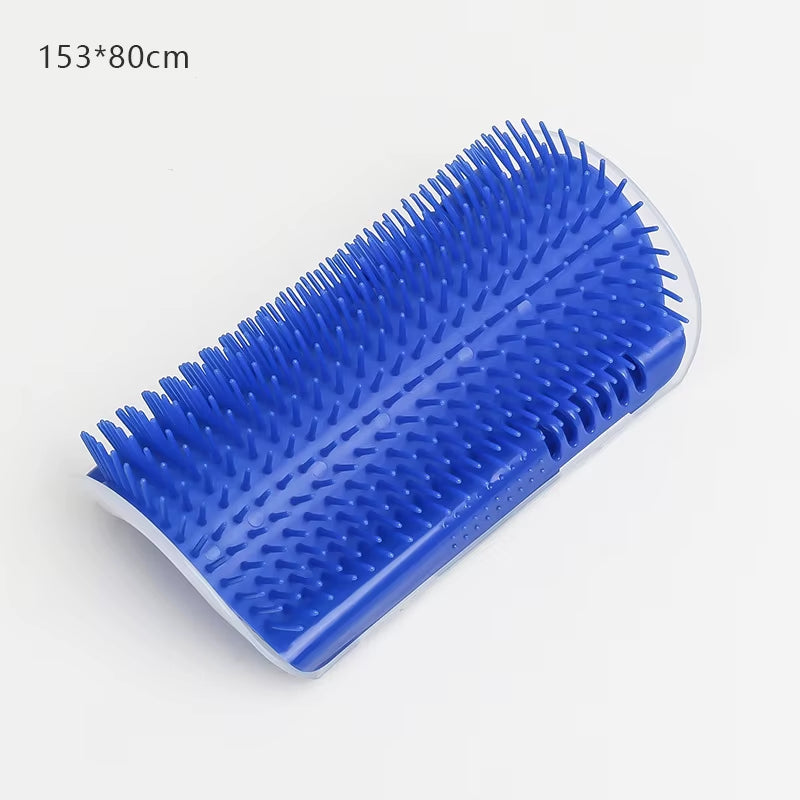 Cat Massage and Grooming Tool for Hair Removal and Self-Cleaning - Corner Brush for Pet Beauty and Care