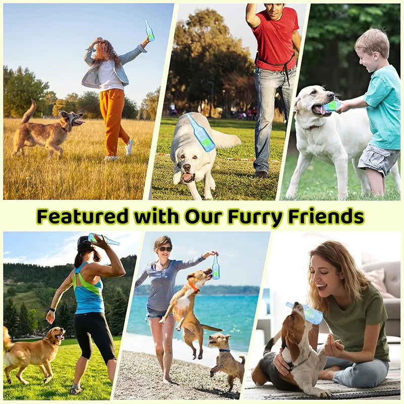Exciting Durable Squeaky Tennis Ball Bottle for Dogs - The Ultimate Interactive Chew Toy for Endless Fun and Boredom Relief