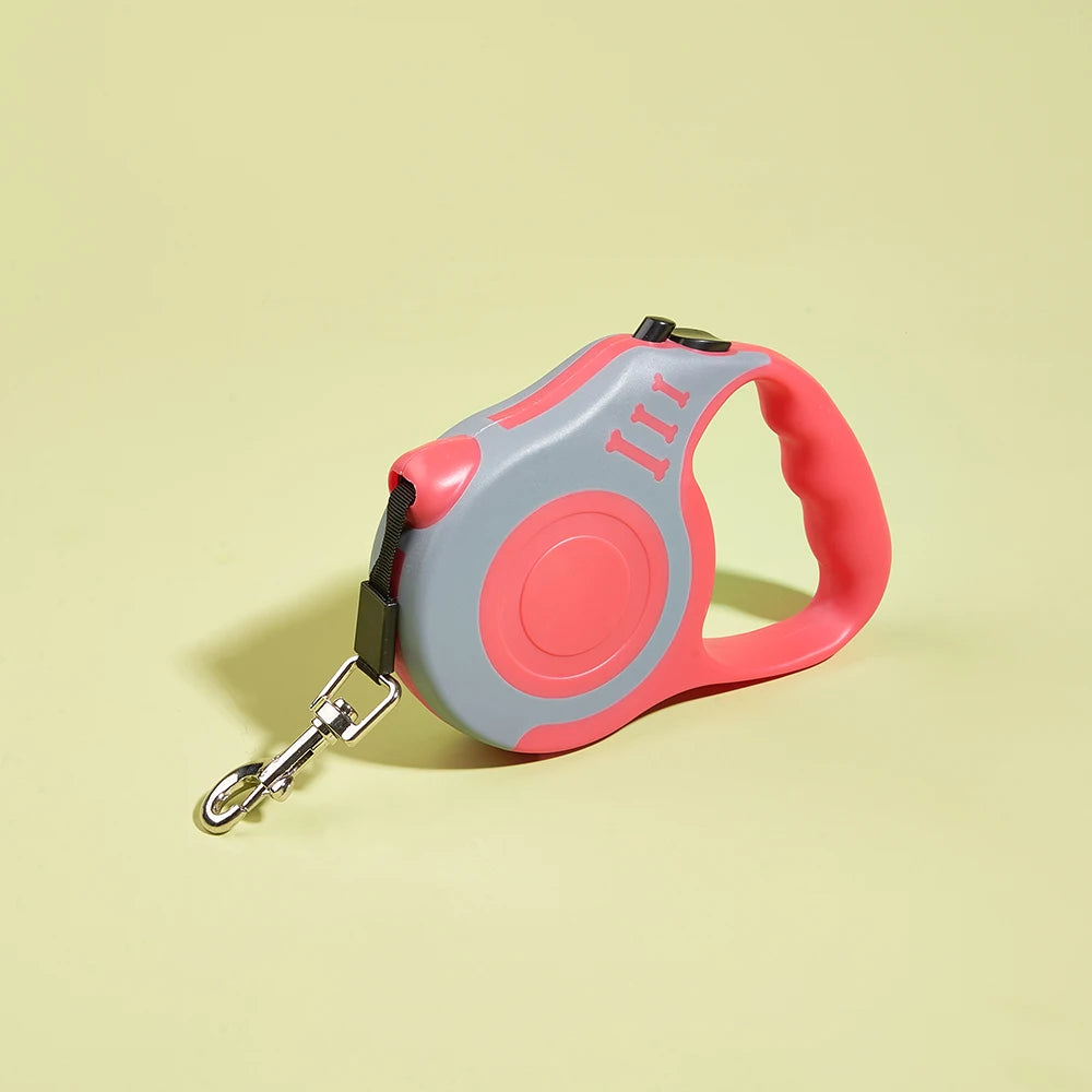 Experience Freedom with the 3M/5M Automatic Retractable Nylon Dog Leash - Perfect for Small Dogs and Cats on Outdoor Adventures