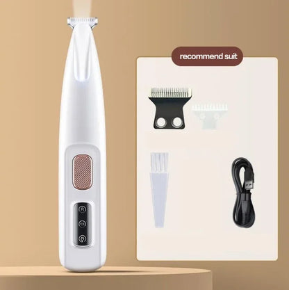 Ultimate Professional Dog Paw Trimmer with LED Light - Waterproof & Quiet Pet Clippers for Precision Grooming