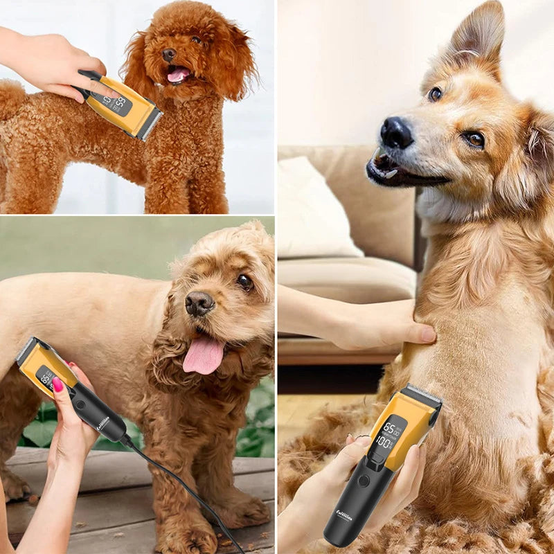Professional Pet Clipper - Electric Dog and Cat Grooming Trimmer with Type-C Charging for Small and Large Animals