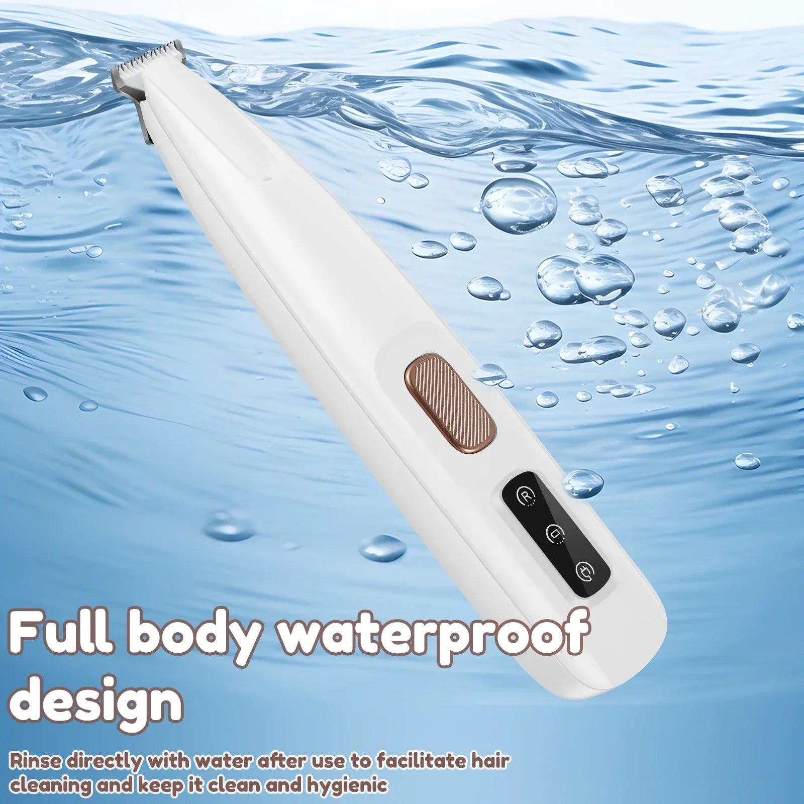 Ultimate Professional Dog Paw Trimmer with LED Light - Waterproof & Quiet Pet Clippers for Precision Grooming