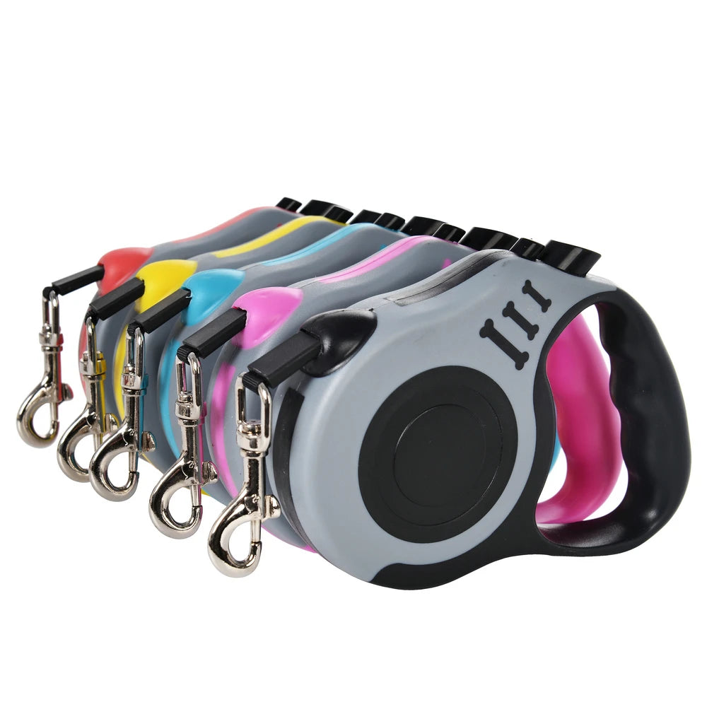 Experience Freedom with the 3M/5M Automatic Retractable Nylon Dog Leash - Perfect for Small Dogs and Cats on Outdoor Adventures