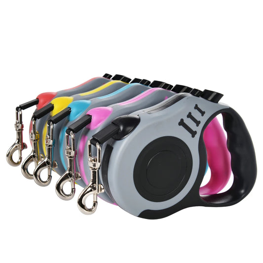 Experience Freedom with the 3M/5M Automatic Retractable Nylon Dog Leash - Perfect for Small Dogs and Cats on Outdoor Adventures