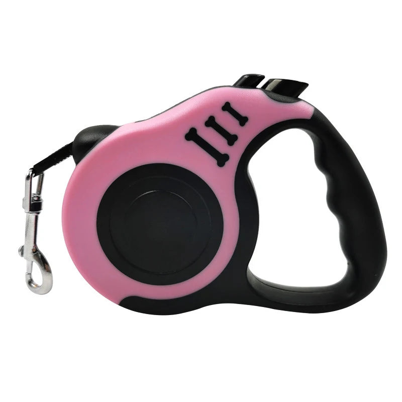 Experience Freedom with the 3M/5M Automatic Retractable Nylon Dog Leash - Perfect for Small Dogs and Cats on Outdoor Adventures