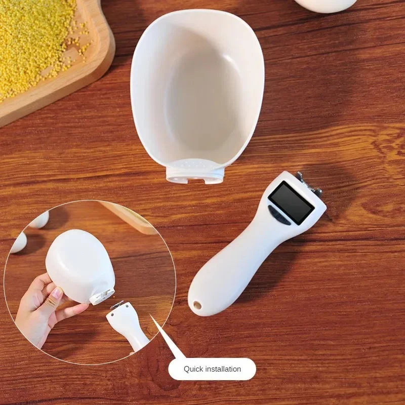 Revolutionary Electronic Pet Food Measuring Scoop with LED Display - Accurate Digital Scale for Dogs and Cats
