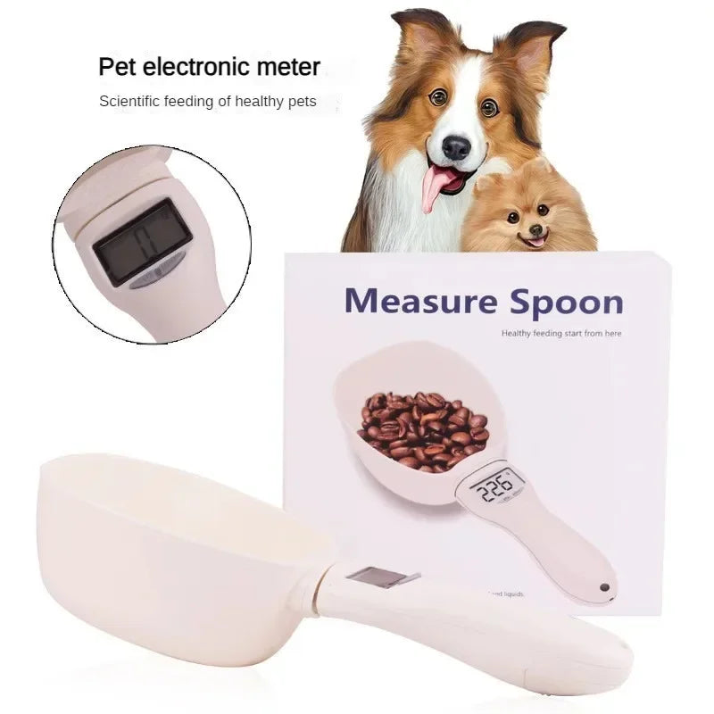 Revolutionary Electronic Pet Food Measuring Scoop with LED Display - Accurate Digital Scale for Dogs and Cats