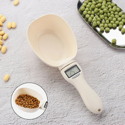 Revolutionary Electronic Pet Food Measuring Scoop with LED Display - Accurate Digital Scale for Dogs and Cats