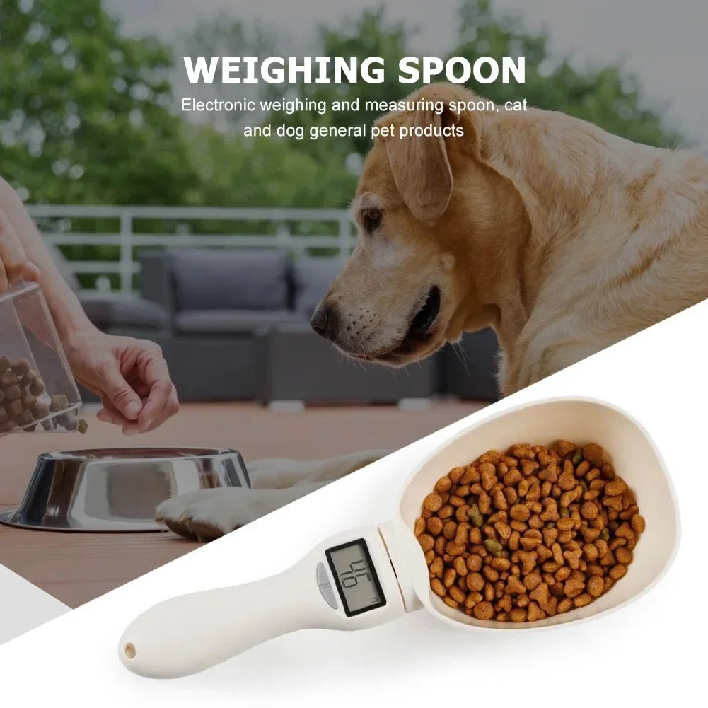 Revolutionary Electronic Pet Food Measuring Scoop with LED Display - Accurate Digital Scale for Dogs and Cats
