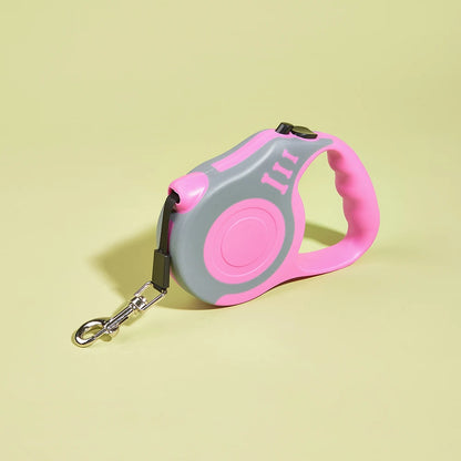 Experience Freedom with the 3M/5M Automatic Retractable Nylon Dog Leash - Perfect for Small Dogs and Cats on Outdoor Adventures