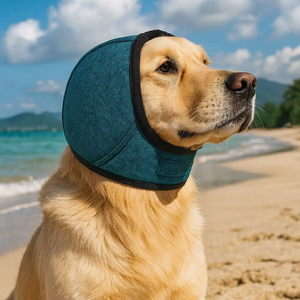 Professional Noise Reduction Dog Ear Covers - Waterproof Calming Earmuffs with Adjustable Shockproof Design