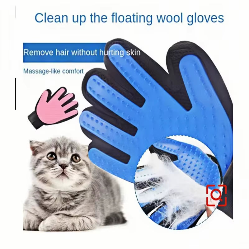Transform Grooming Time with the Ultimate Pet Grooming Glove - Effortless Deshedding & Soothing Massage for Dogs and Cats