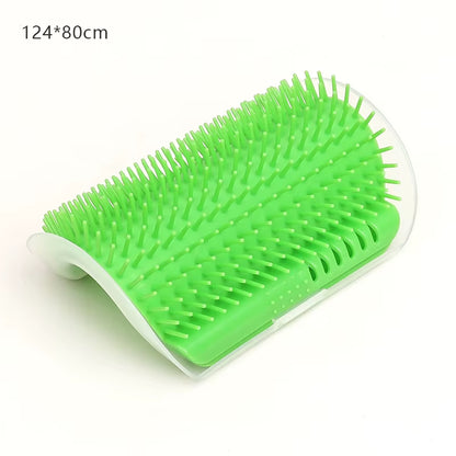 Cat Massage and Grooming Tool for Hair Removal and Self-Cleaning - Corner Brush for Pet Beauty and Care