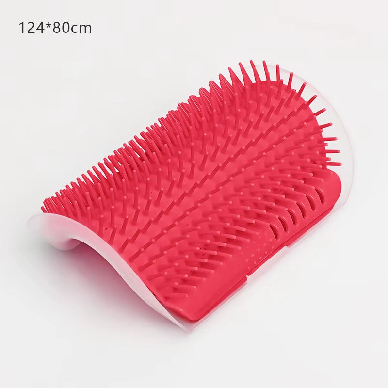 Cat Massage and Grooming Tool for Hair Removal and Self-Cleaning - Corner Brush for Pet Beauty and Care
