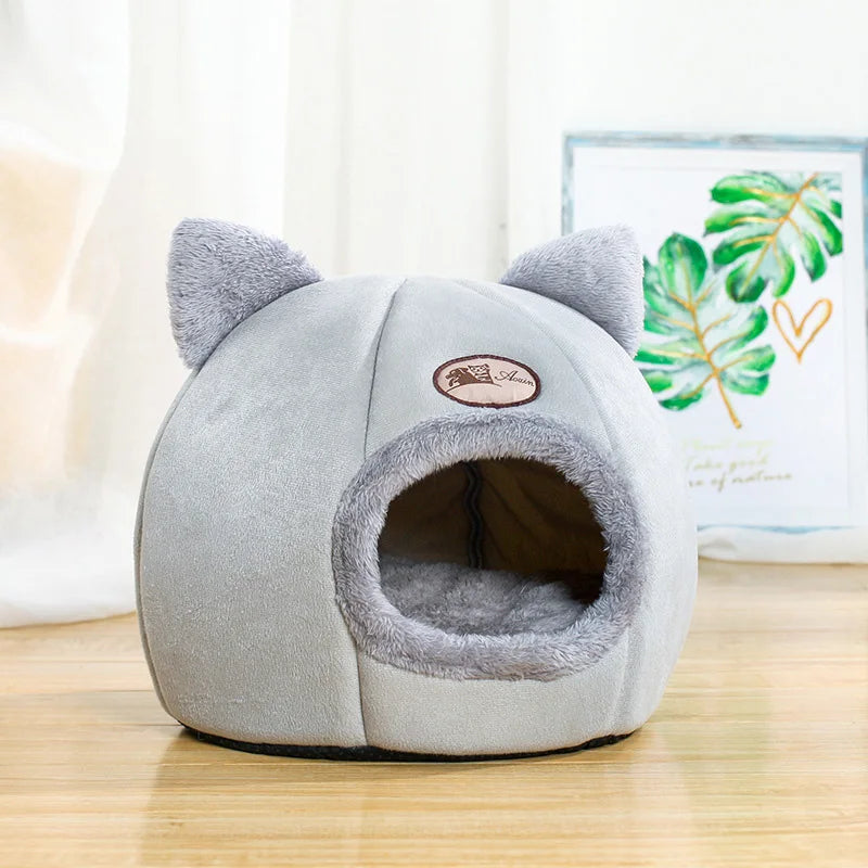Luxurious Deep Sleep Cave Cat Bed - The Ultimate Cozy Retreat for Small Dogs and Cats
